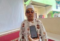 Ketua Tanfidziyah PCNU Kota Serang, KH Saifun Nawasi memberikan pernyataan kepada pers, (Dok/Dailyhits.id)